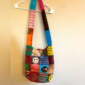 Nepal Handmade Peace Boho Shoulder‎ Crossbody Bag